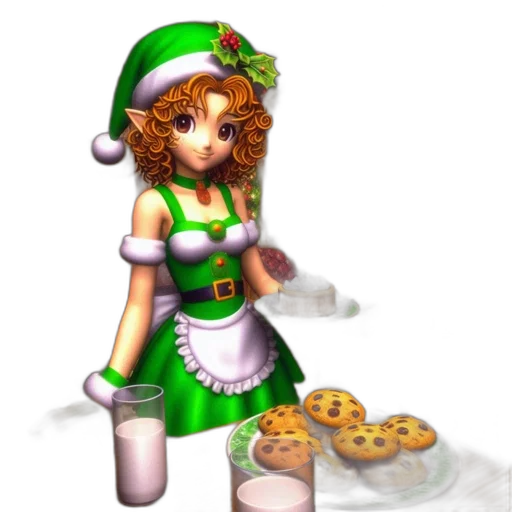 staff, food, dress, pixel art transparent PNG cut-out