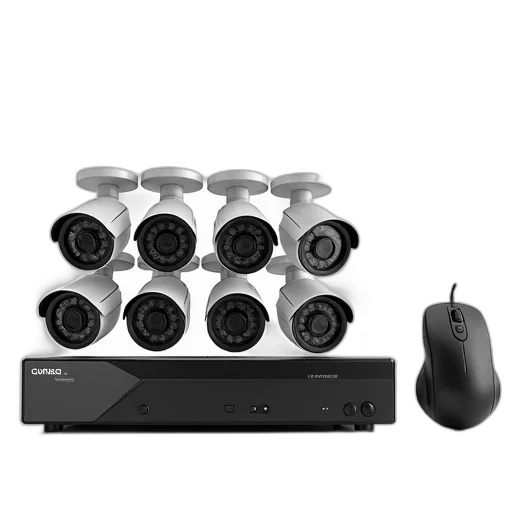 black, surveillance, system, eight transparent PNG cut-out
