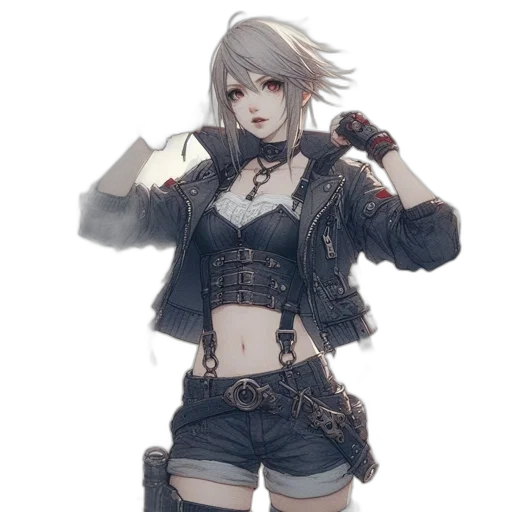 jacket, weapon, sword, staff transparent PNG cut-out