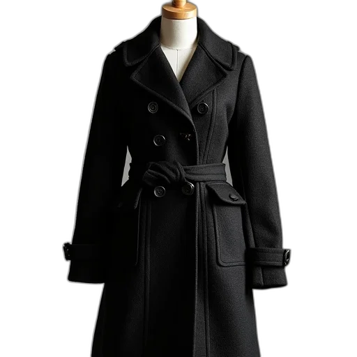 jacket, dress, dark, black transparent PNG cut-out