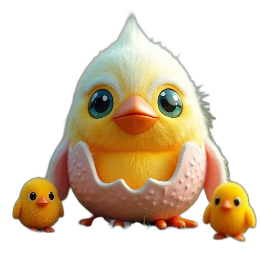 animal, creature, 3d render, concept art transparent PNG cut-out