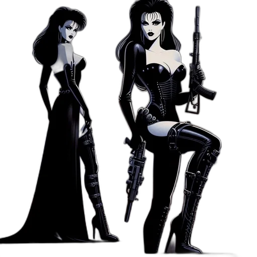 comic book art, concept art, cartoon, fantasy art transparent PNG cut-out