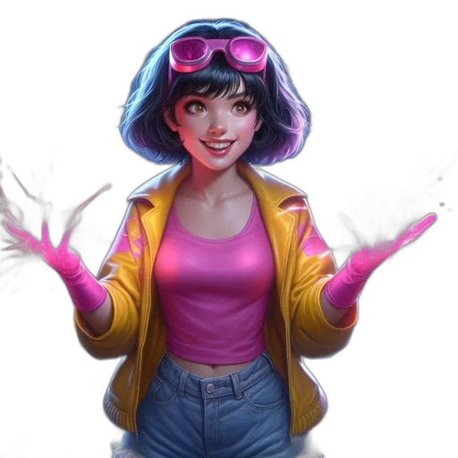 jacket, face, concept art, comic book art transparent PNG cut-out