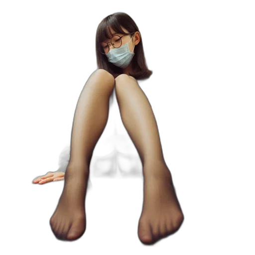 mask, shoes, creature, staff transparent PNG cut-out