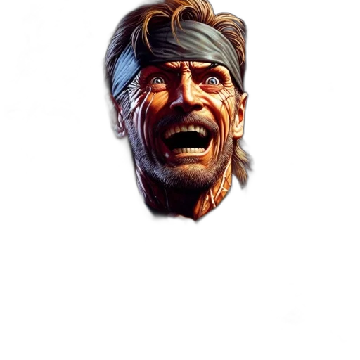 face, mask, jacket, weapon transparent PNG cut-out