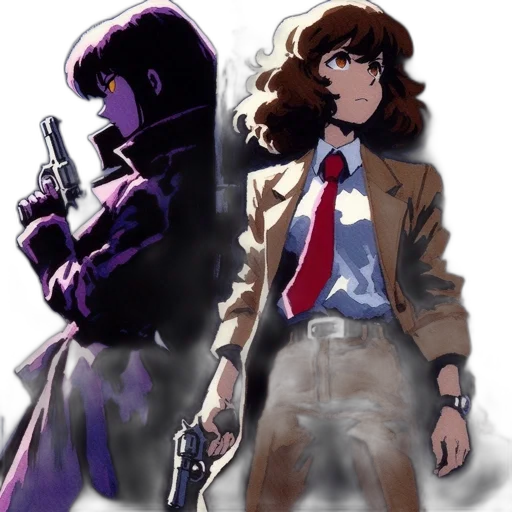 jacket, weapon, concept art, comic book art transparent PNG cut-out