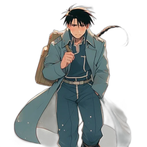 jacket, staff, sword, weapon transparent PNG cut-out