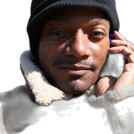 hat, face, jacket, staff transparent PNG cut-out
