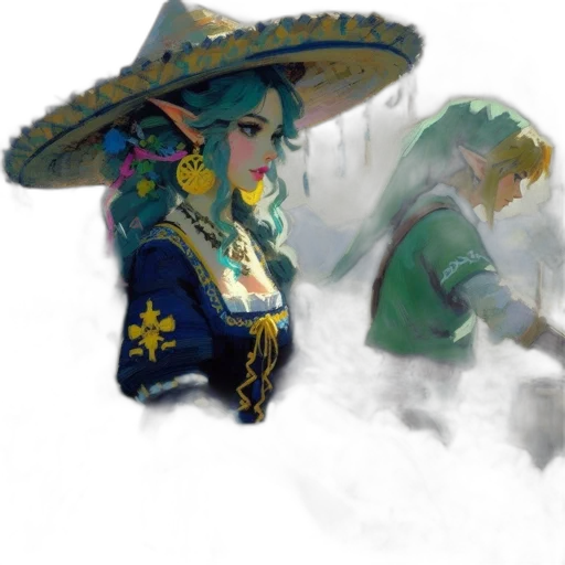 weapon, hat, staff, dragon transparent PNG cut-out