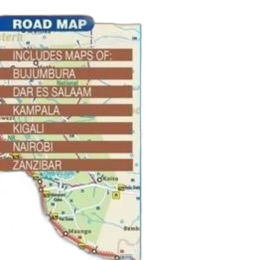road, map, includes, detailed transparent PNG cut-out