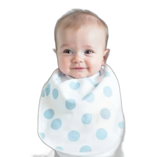 dress, face, baby, bib transparent PNG cut-out