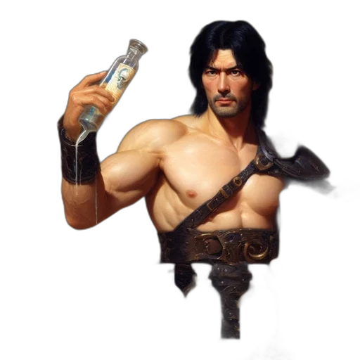 weapon, sword, staff, bottle transparent PNG cut-out