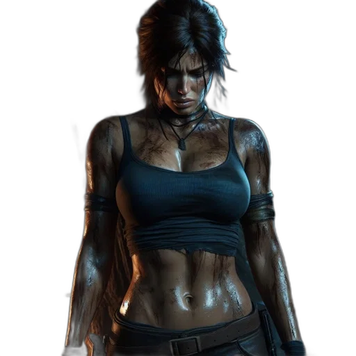concept art, cyberpunk, comic book art, photorealistic transparent PNG cut-out