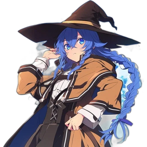staff, hat, dress, weapon transparent PNG cut-out