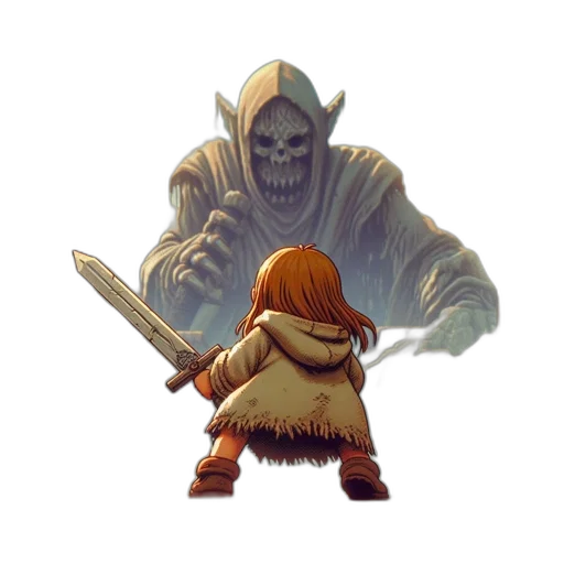 staff, weapon, sword, creature transparent PNG cut-out