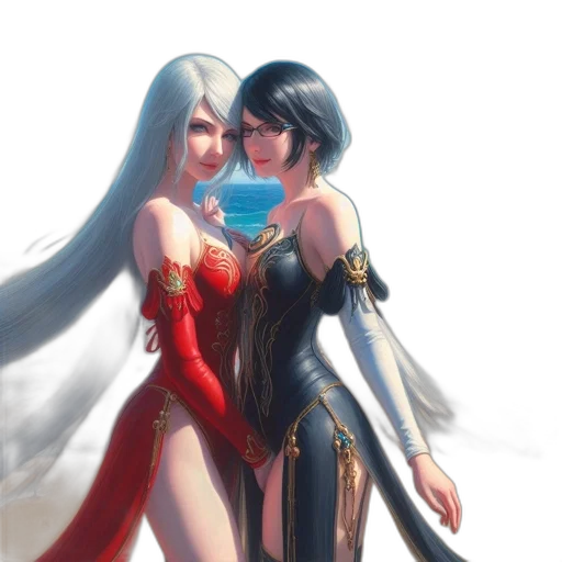 dress, fantasy art, comic book art, concept art transparent PNG cut-out