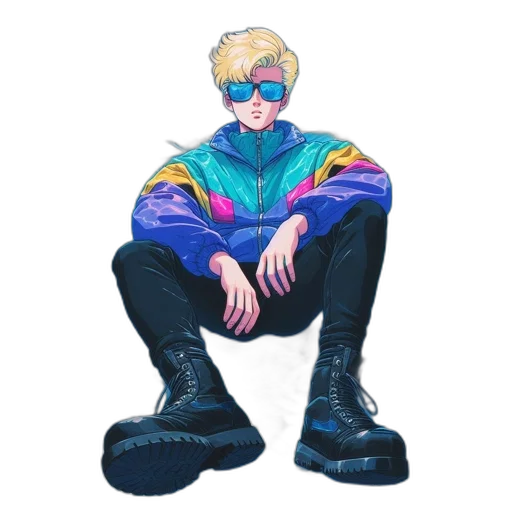 jacket, mask, shoes, creature transparent PNG cut-out