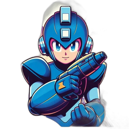 robot, weapon, concept art, pixel art transparent PNG cut-out