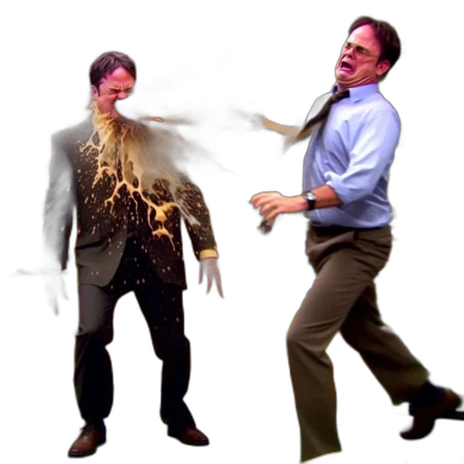 staff, creature, hair, jacket transparent PNG cut-out