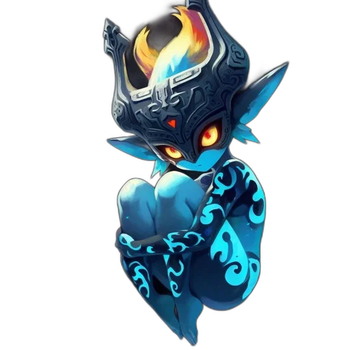 mask, staff, dragon, crown transparent PNG cut-out