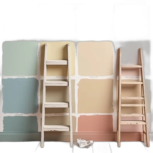 furniture, pastel, earth tones, colorful transparent PNG cut-out
