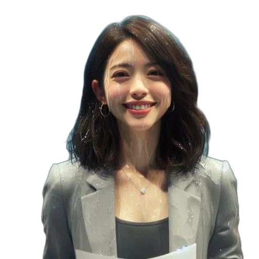 staff, face, jacket, robot transparent PNG cut-out
