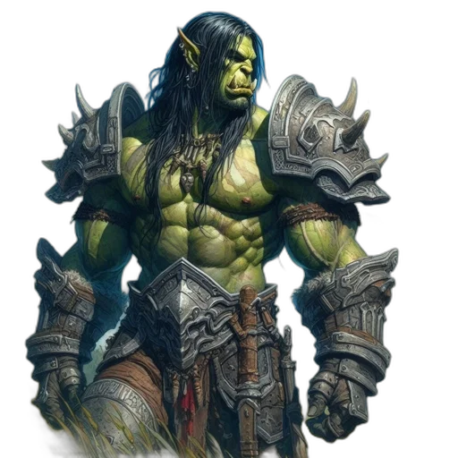 fantasy art, concept art, comic book art, photorealistic transparent PNG cut-out