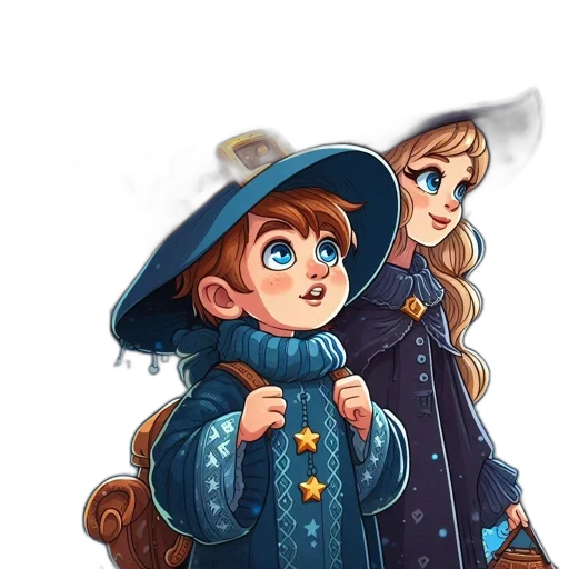 concept art, fantasy art, watercolor, pixel art transparent PNG cut-out