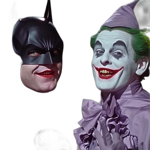 comic book art, concept art, batman, joker transparent PNG cut-out