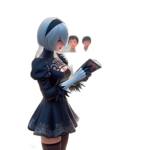 dress, robot, jacket, weapon transparent PNG cut-out