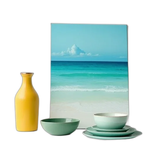 photorealistic, oil painting, 3d render, beach transparent PNG cut-out