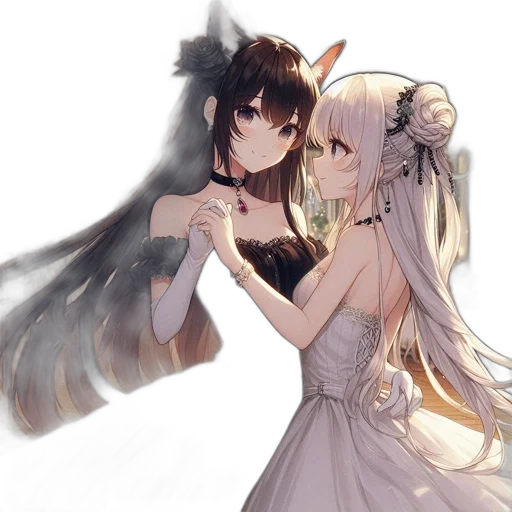 dress, dragon, crown, weapon transparent PNG cut-out