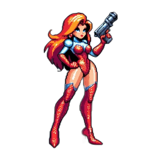 weapon, staff, pixel art, comic book art transparent PNG cut-out