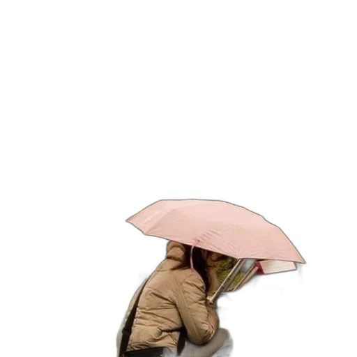 umbrella, hat, jacket, staff transparent PNG cut-out