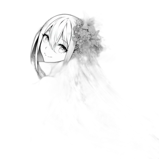 flower, mask, face, dress transparent PNG cut-out