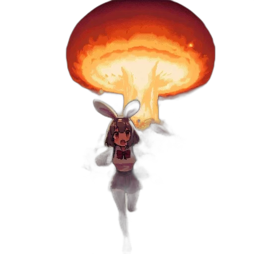 weapon, hair, umbrella, creature transparent PNG cut-out