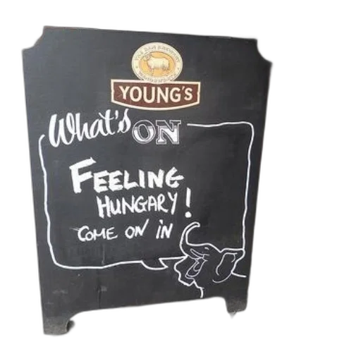 chalkboard, sign, outside, restaurant transparent PNG cut-out
