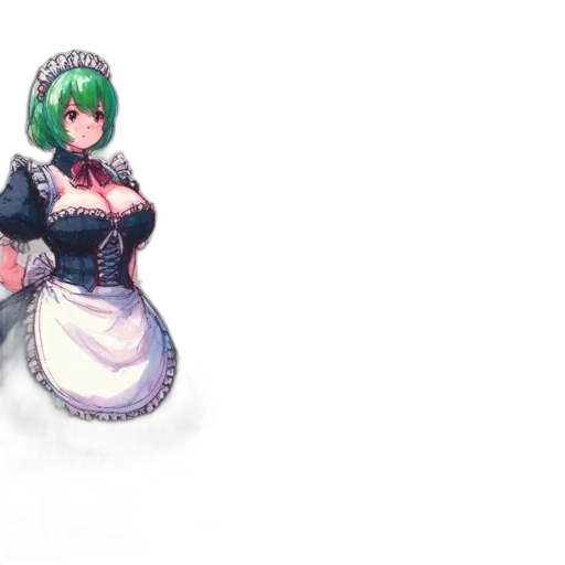 dress, robot, staff, dragon transparent PNG cut-out