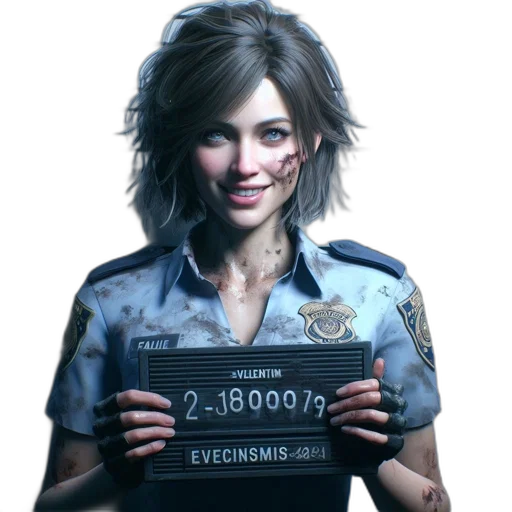 weapon, face, staff, jacket transparent PNG cut-out