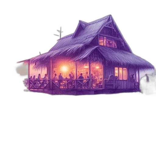 building, umbrella, concept art, 3d render transparent PNG cut-out