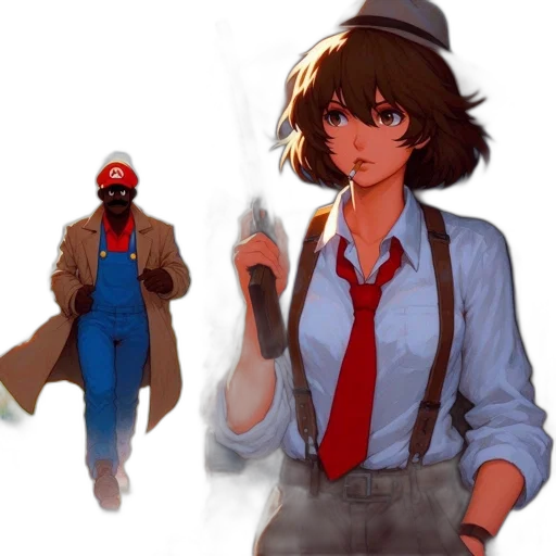 jacket, concept art, pixel art, comic book art transparent PNG cut-out