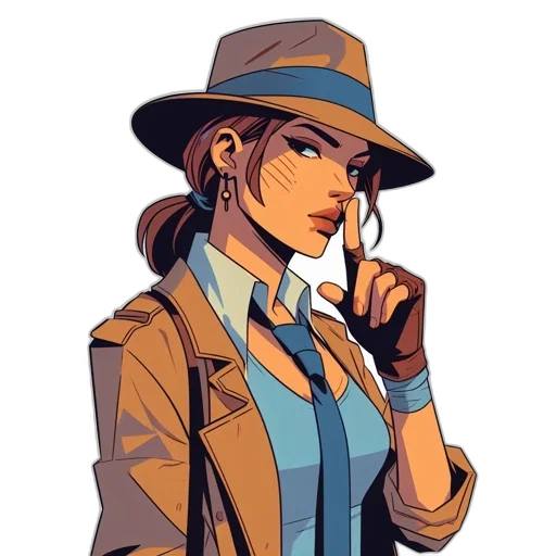 jacket, staff, hat, face transparent PNG cut-out