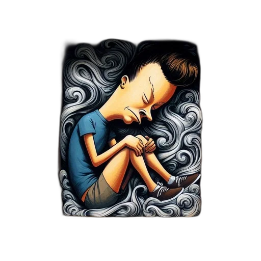 oil painting, photorealistic, cartoon, comic book art transparent PNG cut-out