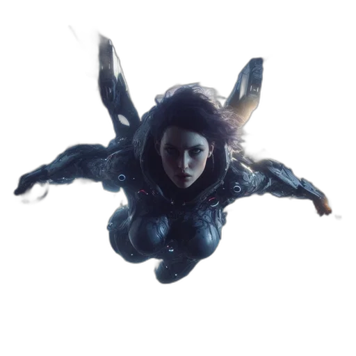 creature, hair, jacket, dragon transparent PNG cut-out