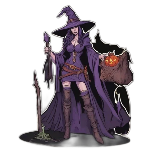 staff, dress, hat, concept art transparent PNG cut-out