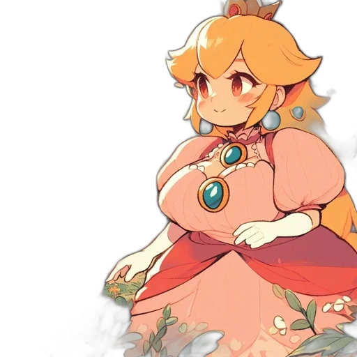 dress, crown, staff, weapon transparent PNG cut-out