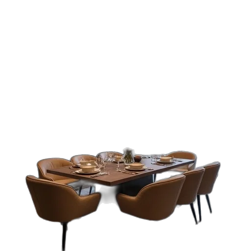 furniture, food, 3d render, photorealistic transparent PNG cut-out