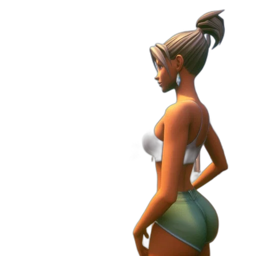 dress, staff, 3d render, concept art transparent PNG cut-out