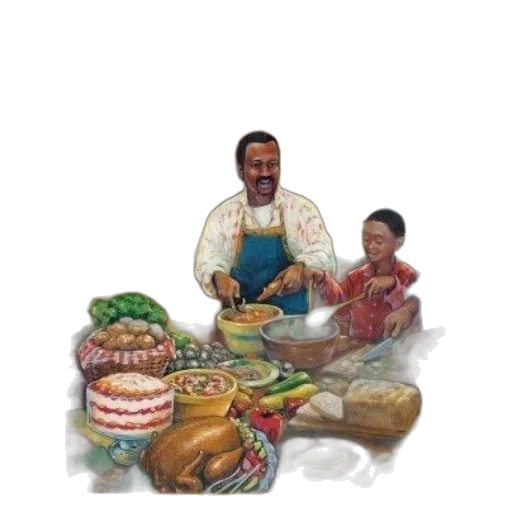 food, concept art, cookbook, cover transparent PNG cut-out