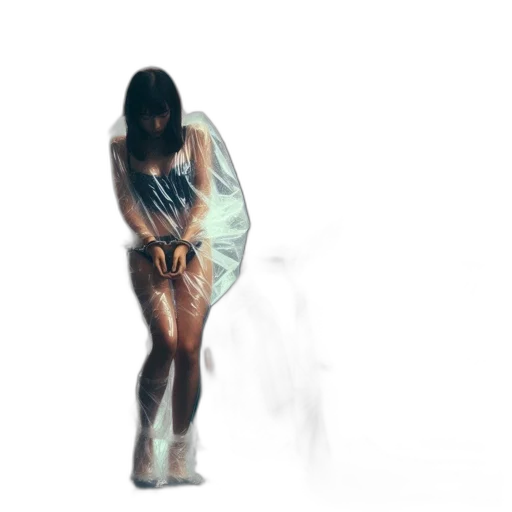dress, jacket, creature, 3d render transparent PNG cut-out